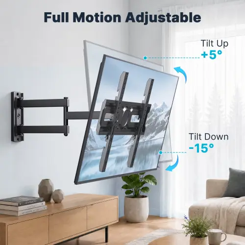 Soporte de Pared MountFTV Full Motion para TV de 26 a 65 Pulgadas, 88 lb, Brazo Largo y VESA 400x400's photo #5